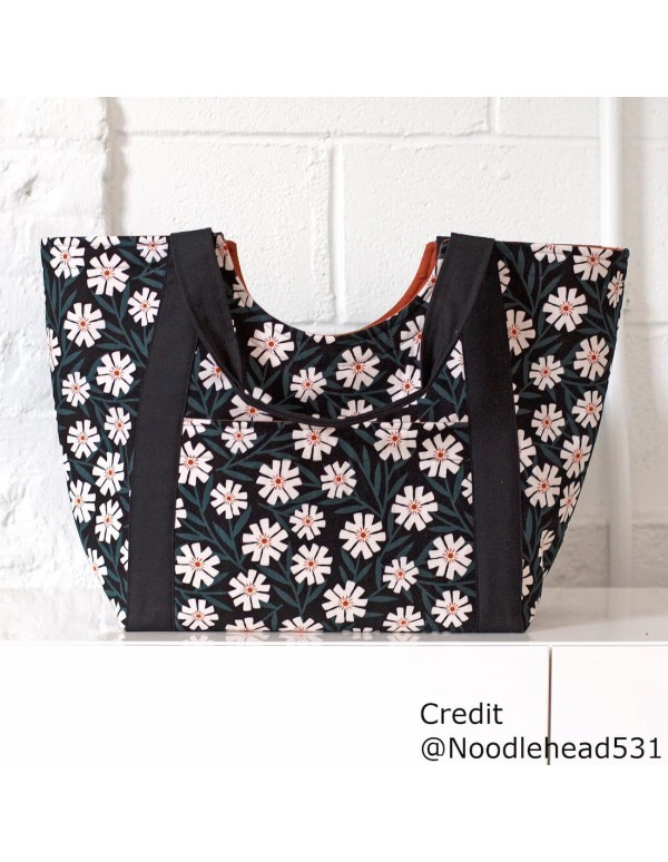 Velours milleraies de coton biologique (GOTS) Cranberry, Easy weekend, Fleurs, Cloud9