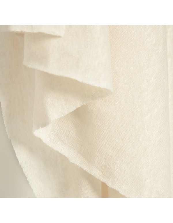 Cranberry, Jersey de lin blanc creme, Fine linen knit creamy white, Mind the Maker