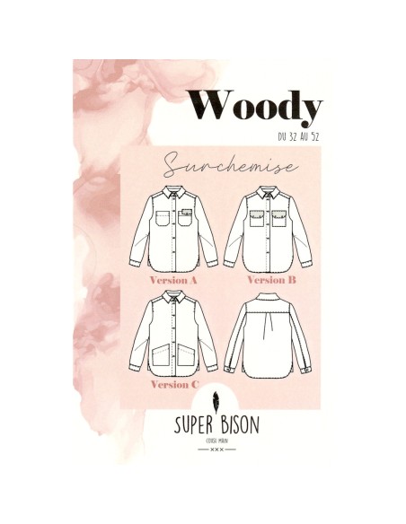 Cranberry, Patron Femme, Surchemise Woody (du 32 au 52), Super Bison