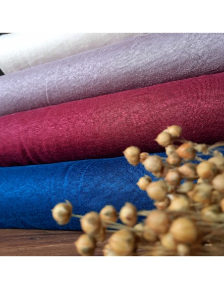 Cranberry, Jersey de lin, Fine linen knit, Mind the Maker
