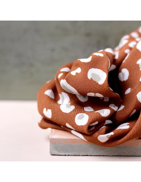 Cranberry, Crepe Marocain de Viscose, Leo Cannelle, La Maison Naive