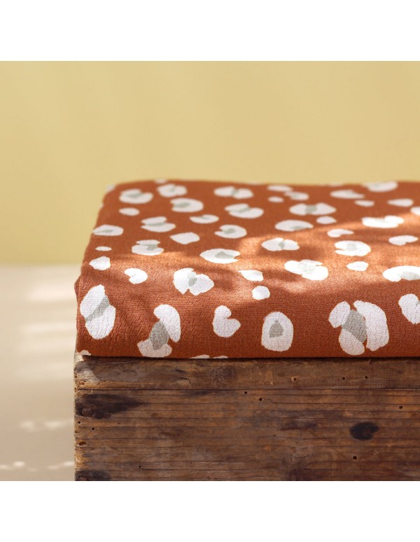 Cranberry, Crepe Marocain de Viscose, Leo Cannelle, La Maison Naive