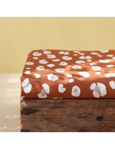 Cranberry, Crepe Marocain de Viscose, Leo Cannelle, La Maison Naive