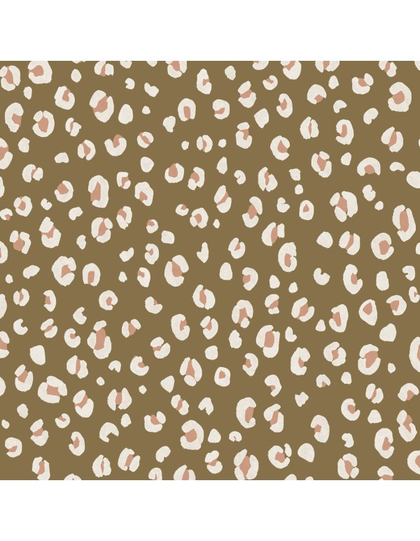 Cranberry, Crepe Marocain de Viscose, Leo Olive clair, La Maison Naive