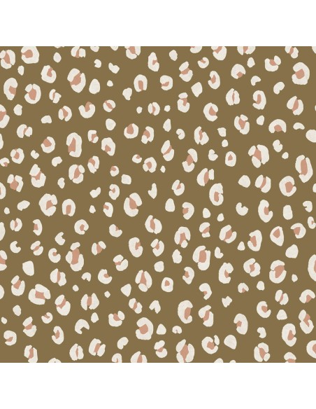 Cranberry, Crepe Marocain de Viscose, Leo Olive clair, La Maison Naive