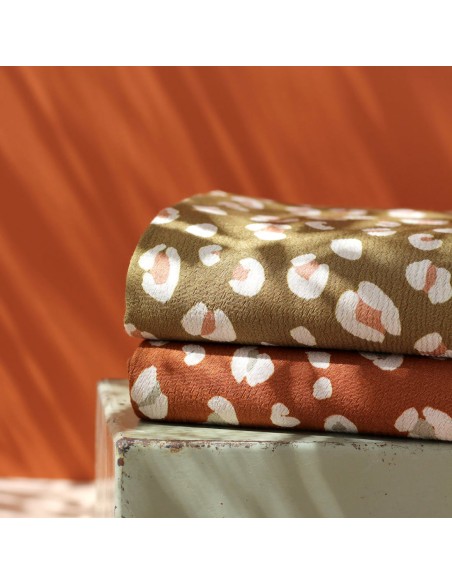 Cranberry, Crepe Marocain de Viscose, Leo, La Maison Naive