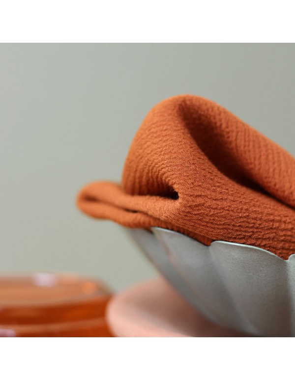 Cranberry, Crepe Marocain de Viscose, Cannelle, La Maison Naive