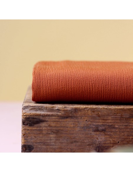 Cranberry, Crepe Marocain de Viscose, Cannelle, La Maison Naive