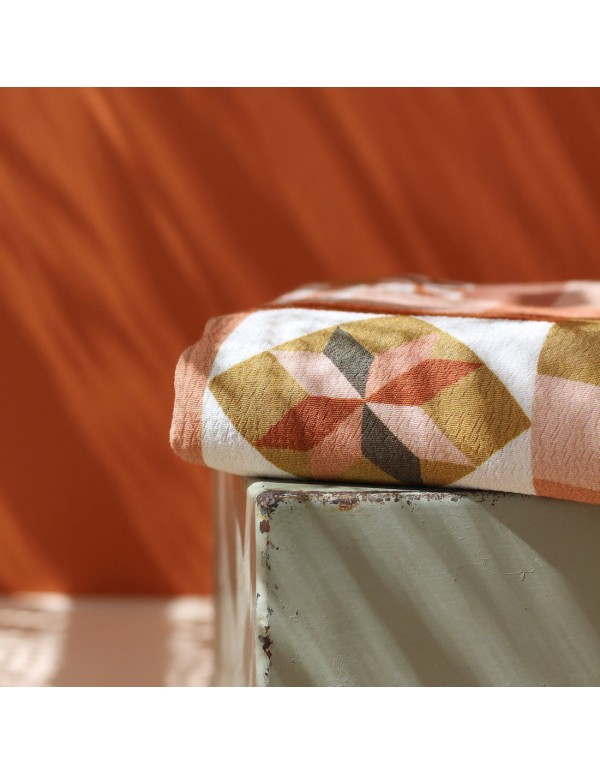 Cranberry, Crepe Marocain de Viscose, Patchwork Cannelle, La Maison Naive