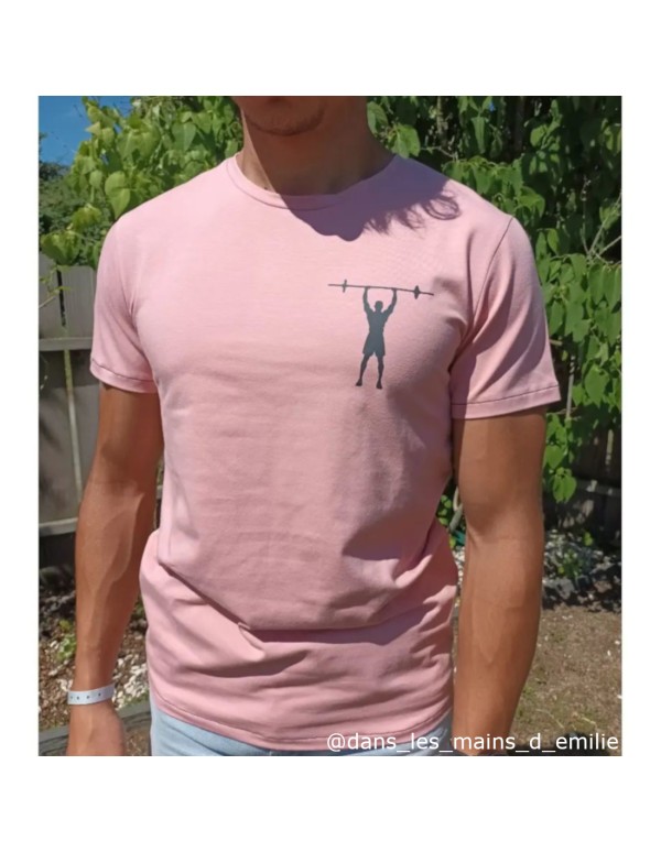 Jersey de coton Biologique, Rose poudré