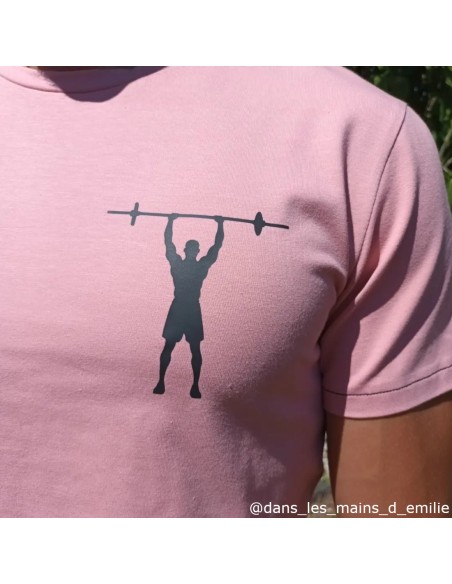 Jersey de coton Biologique, Rose poudré