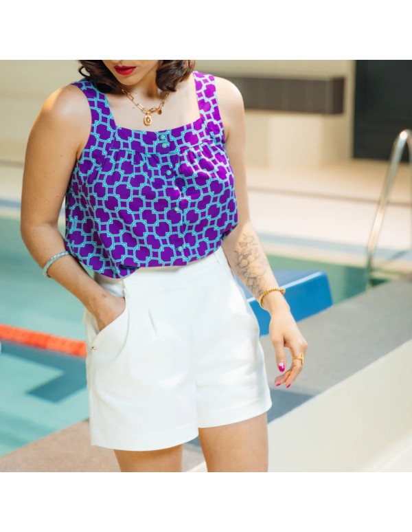 Cranberry, Patron Femme, Short Grand bain (du 34 au 52), Maison Fauve