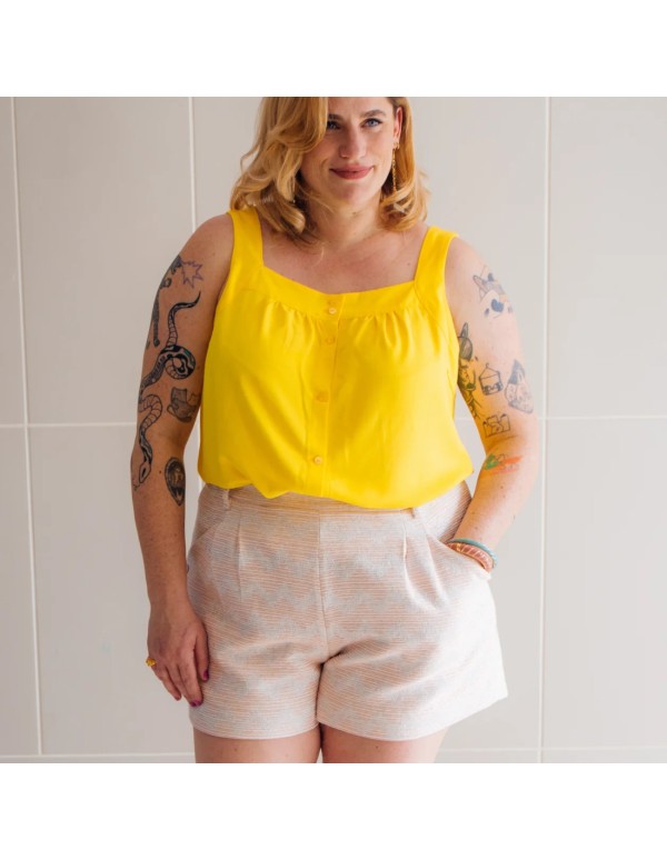 Cranberry, Patron Femme, Short Grand bain (du 34 au 52), Maison Fauve