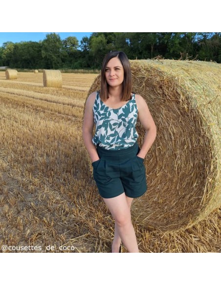 Cranberry, Patron Femme, Short Grand bain (du 34 au 52), Maison Fauve