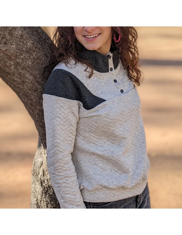 Cranberry, Patron Femme, Pull et Robe Croquant (du 32 au 52), Super Bison