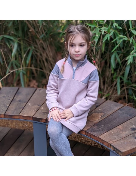 Cranberry, Patron Enfant Mixte, Pull et Robe Mini Croquant (du 2 au 12 ans), Super Bison