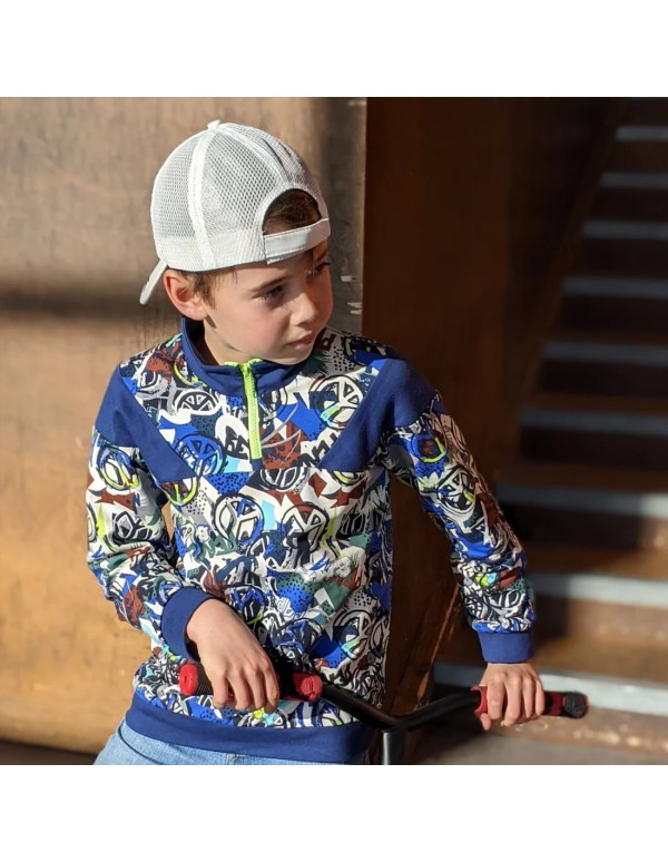 Cranberry, Patron Enfant Mixte, Pull et Robe Mini Croquant (du 2 au 12 ans), Super Bison