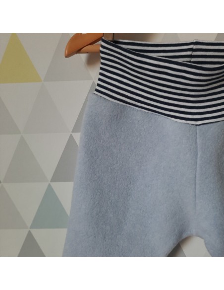 Cranberry, Sweat tout doux gratte en coton biologique, double face, Bleu iceberg