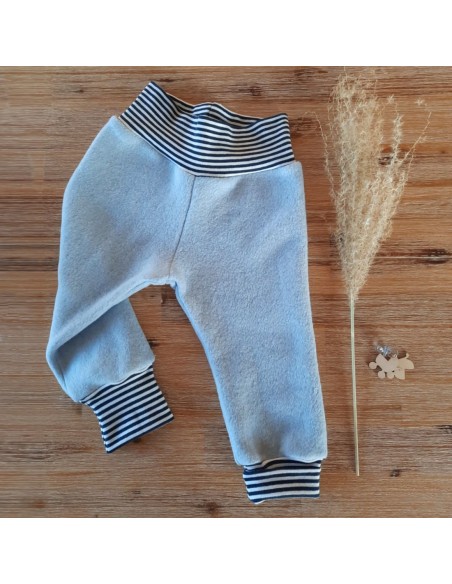 Cranberry, Sweat tout doux gratte en coton biologique, double face, Bleu iceberg