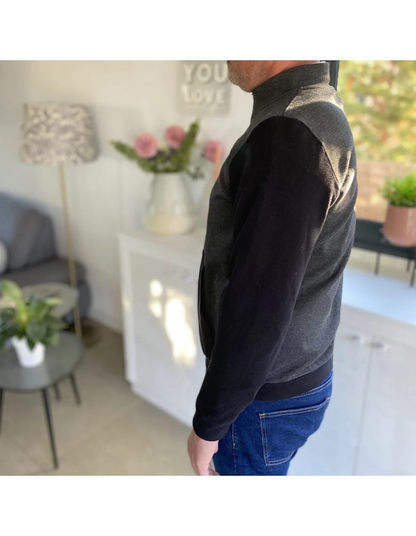Cranberry, Patron Homme, Gilet zippé Malcom (du XS au XXXL), Super Bison