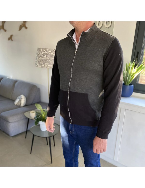 Cranberry, Patron Homme, Gilet zippé Malcom (du XS au XXXL), Super Bison