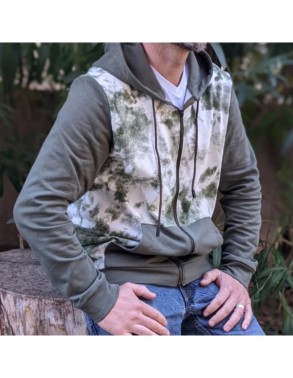 Cranberry, Patron Homme, Gilet zippé Malcom (du XS au XXXL), Super Bison