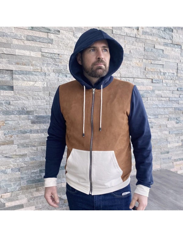 Cranberry, Patron Homme, Gilet zippé Malcom (du XS au XXXL), Super Bison
