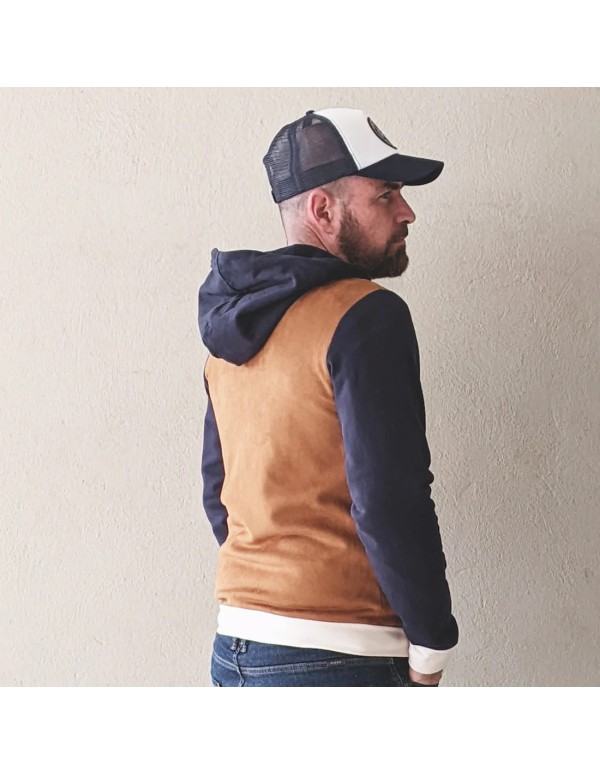 Cranberry, Patron Homme, Gilet zippé Malcom (du XS au XXXL), Super Bison