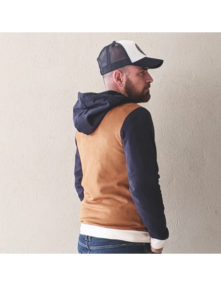 Cranberry, Patron Homme, Gilet zippé Malcom (du XS au XXXL), Super Bison