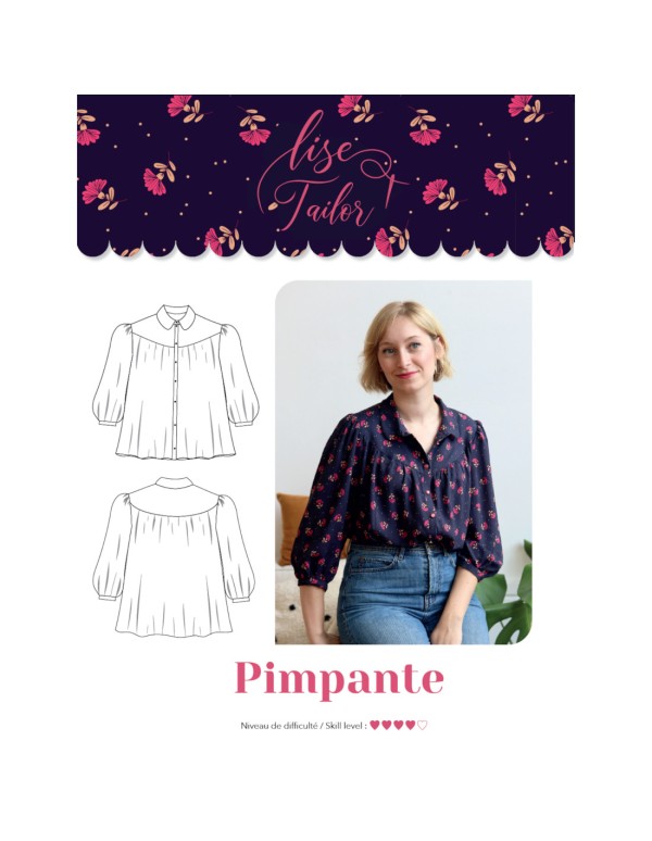 Cranberry, Patron Femme, Chemise Pimpante (du 34 au 52), Lise Tailor