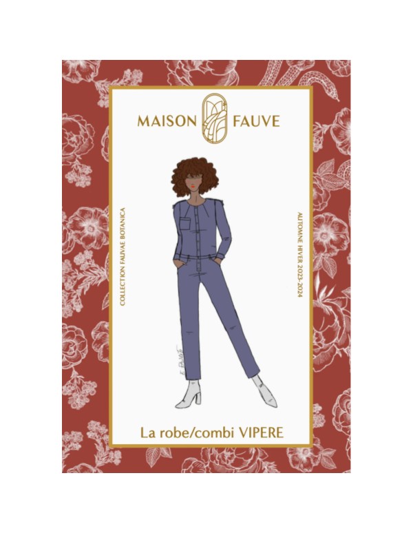 Cranberry, Patron Femme, Robe et Combinaison Vipère (du 34 au 52), Maison Fauve