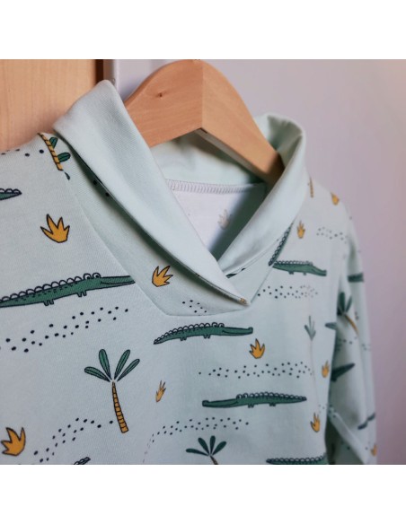 Cranberry, Patron Garcon Sweat et Polo James du 2 au 12 ans Super Bison
