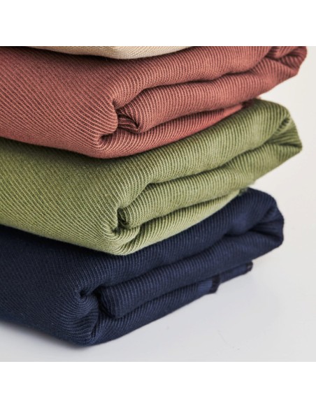 Cranberry, Twill de coton lin, Linen cotton twill, Mind the maker