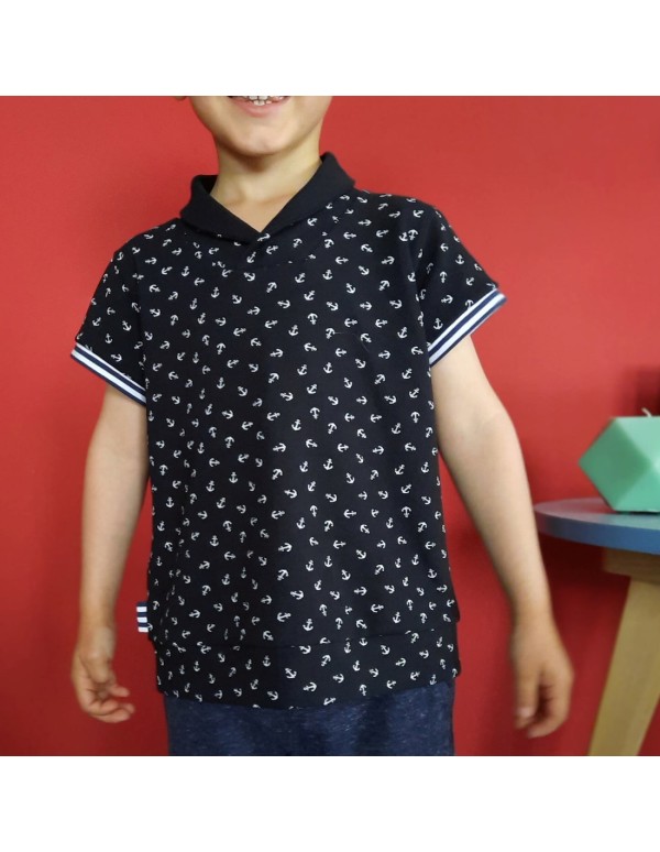 Cranberry, Patron Garcon Sweat et Polo James du 2 au 12 ans Super Bison