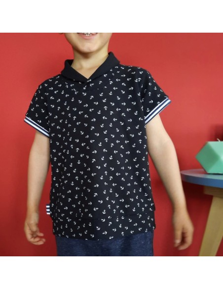 Cranberry, Patron Garcon Sweat et Polo James du 2 au 12 ans Super Bison