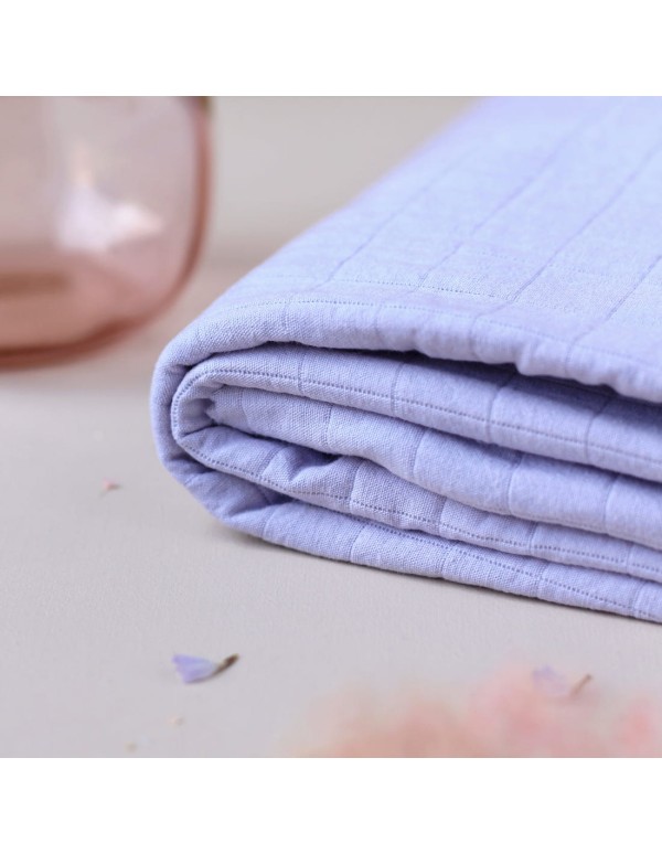Cranberry, Coton matelasse couleur Mauve, La Maison Naive