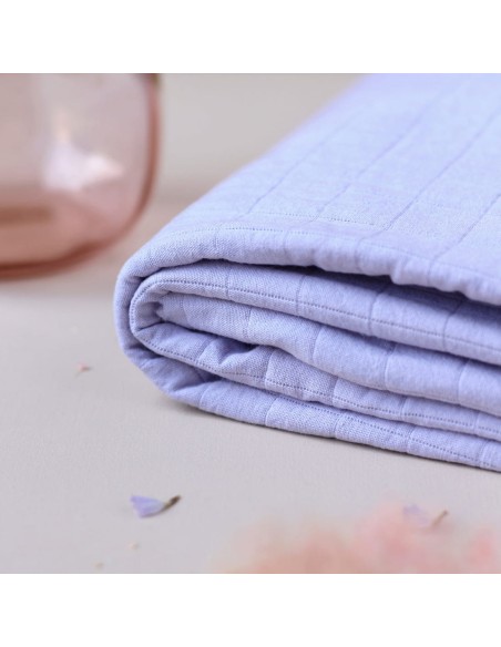 Cranberry, Coton matelasse couleur Mauve, La Maison Naive