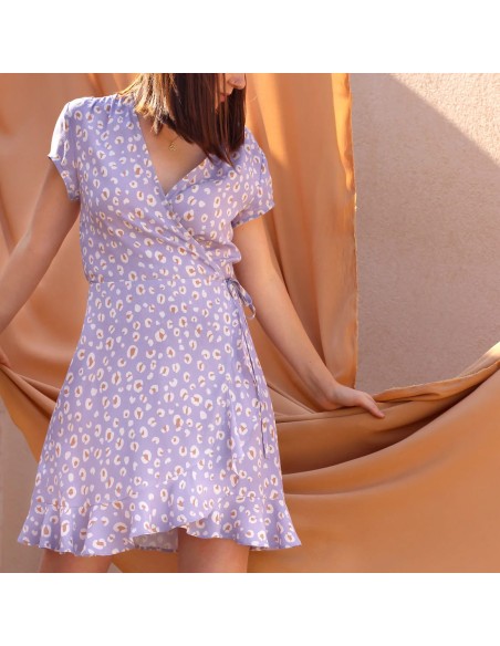 Crêpe Marocain de Viscose, Léo Mauve