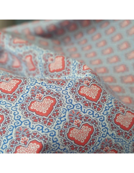 Cranberry, Batiste de coton Tana Lawn, King of hearts, Liberty of London
