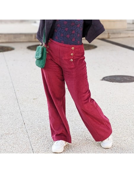 Cranberry, Patron Femme, pantalon Charme du 32 au 52, Super Bison