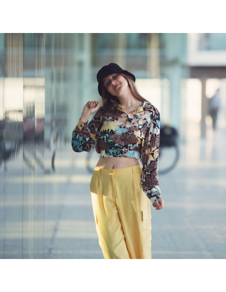 Cranberry, Satin de viscose Sea Garden, See you at six