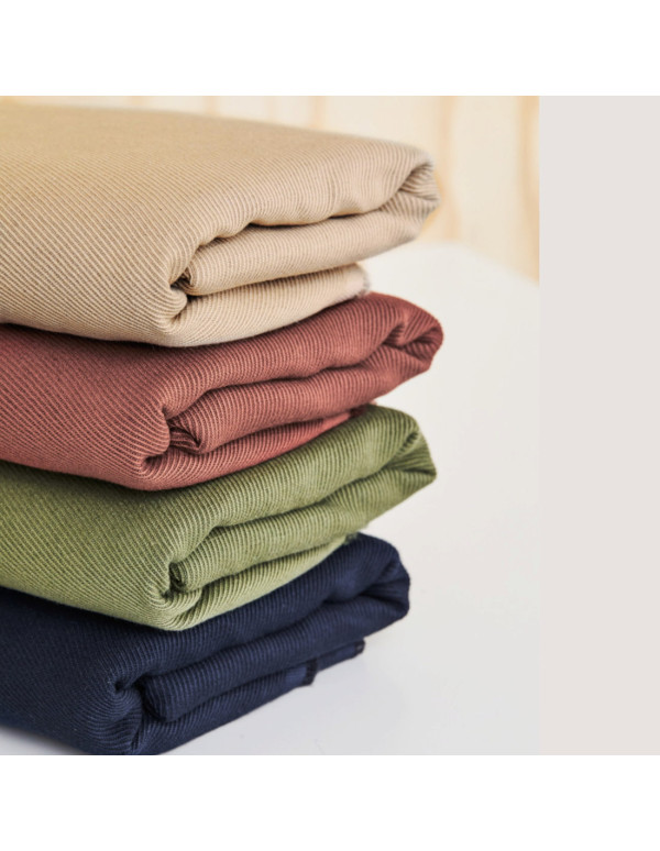 Cranberry, Twill de coton lin, Linen cotton twill, Mind the maker