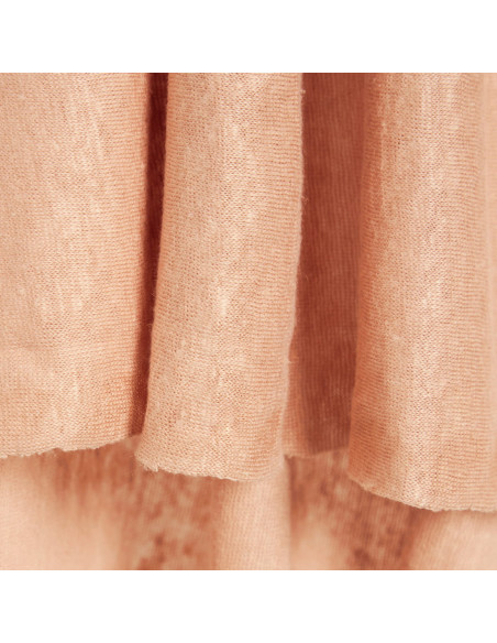 Cranberry, Jersey de lin peche, Fine linen knit rose, Mind the Maker