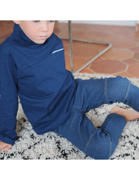 Cranberry, Patron Garçon, T-shirt et Col roulé Scott (du 2 au 12 ans), Super Bison