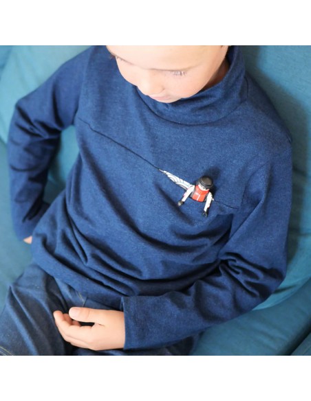 Cranberry, Patron Garçon, T-shirt et Col roulé Scott (du 2 au 12 ans), Super Bison