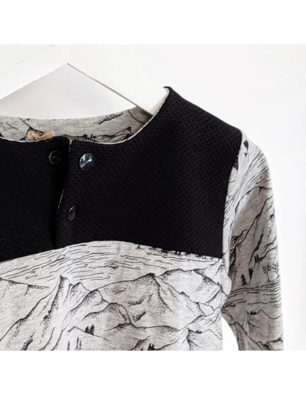 Cranberry, Patron Garçon, T-shirt et Col roulé Scott (du 2 au 12 ans), Super Bison