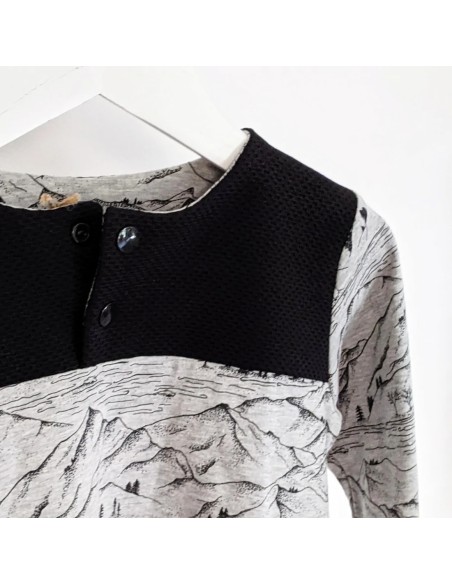 Cranberry, Patron Garçon, T-shirt et Col roulé Scott (du 2 au 12 ans), Super Bison