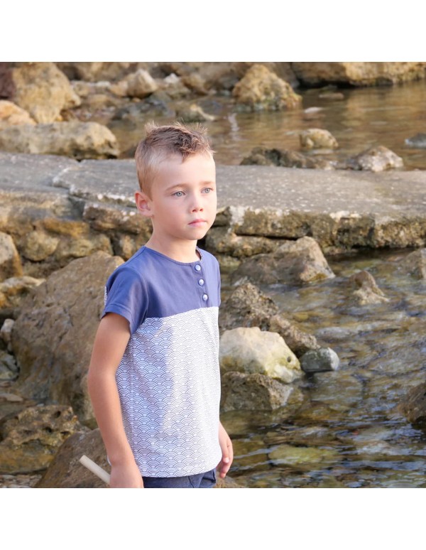 Cranberry, Patron Garçon, T-shirt et Col roulé Scott (du 2 au 12 ans), Super Bison