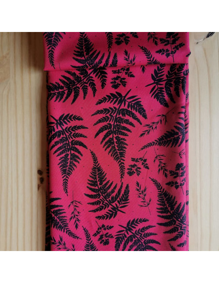 Cranberry, Twill de coton biologique Fougeres Atelier Rubael