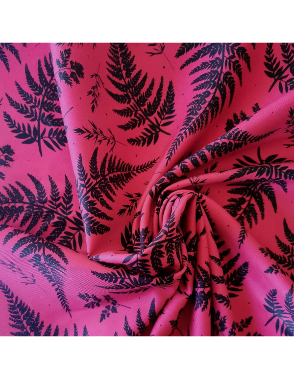 Cranberry, Twill de coton biologique Fougeres Atelier Rubael